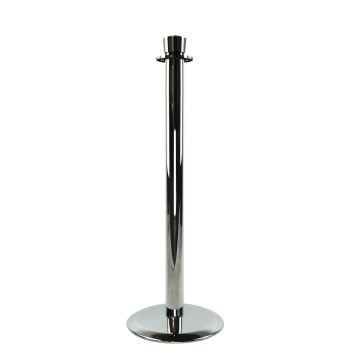 Lawrence® Classic Post and Rope Barrier Polished Chrome