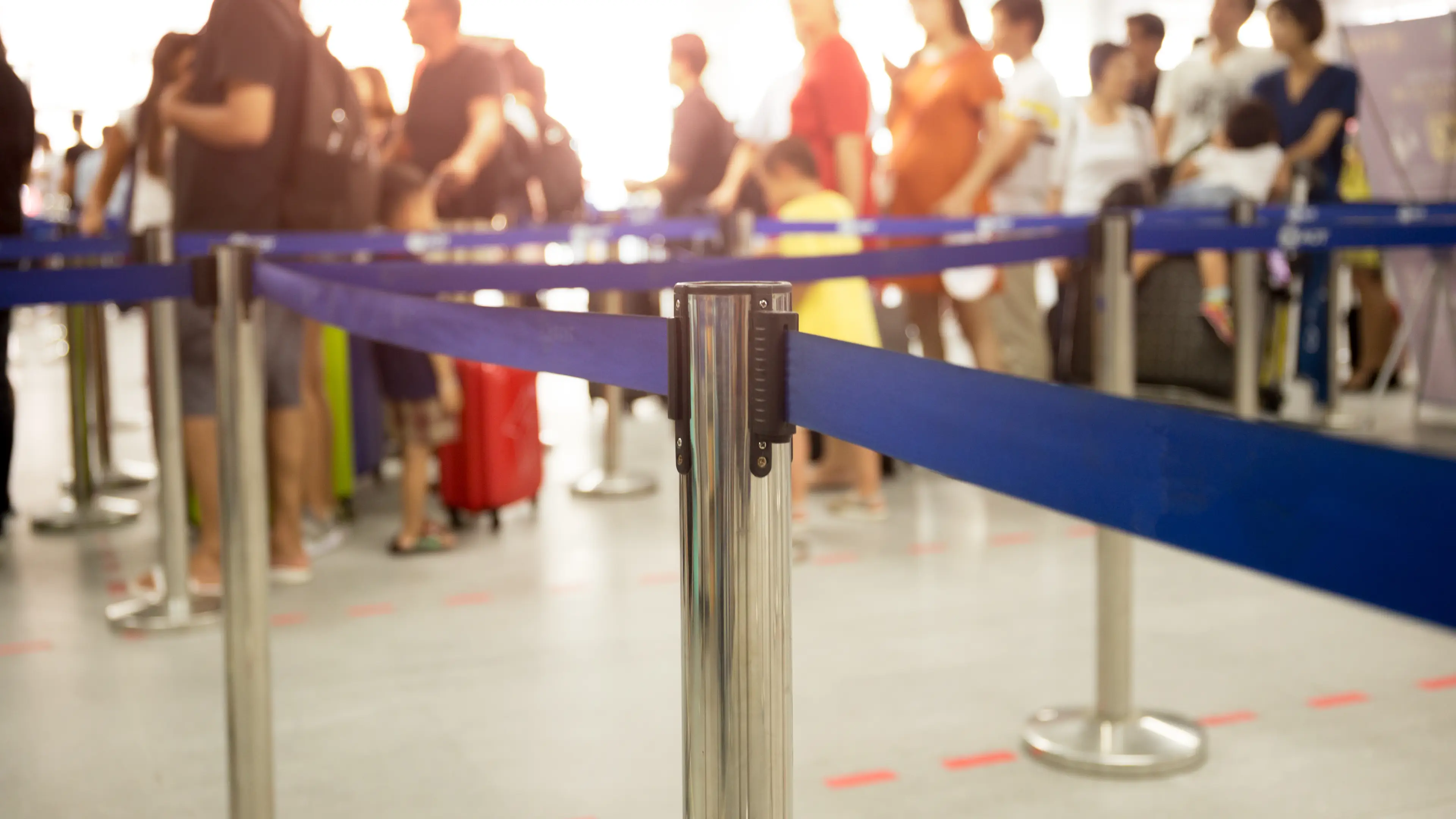 Queue barriers in a commercial environment